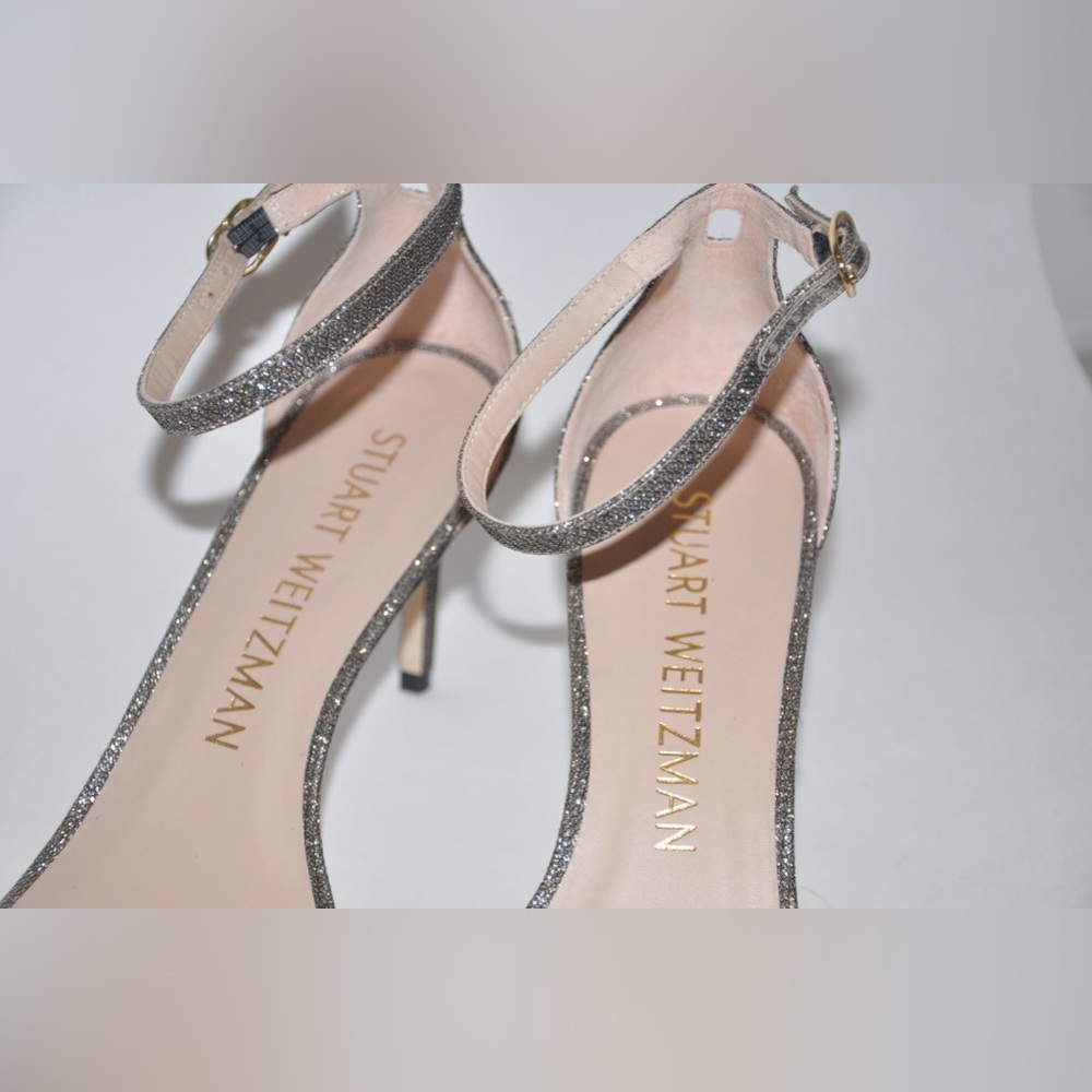 NEW Stuart Weitzman Womens Nudistcurve 75 Sandals Heels Shoes Size 10 w/Box $495 - Picture 7 of 12